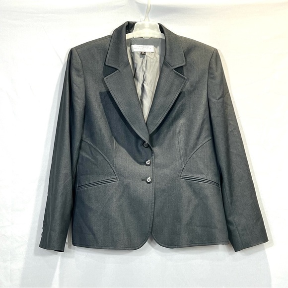 Tahari by Arthur S. Levine Two Front Pockets Blazer Size 14P - Picture 1 of 11